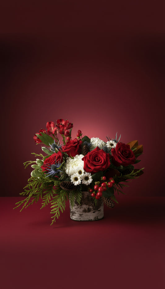 "Jingle Bell Rock" Rustic Holiday Centerpiece